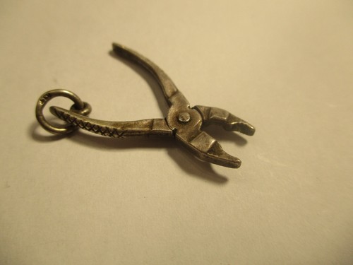 Silver vintage charm - vintage,