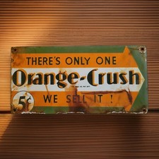 Vintage Orange Crush Porcelain