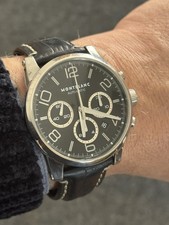 Lovely Montblanc Timewalker Chronograph 7069 Black Dial 