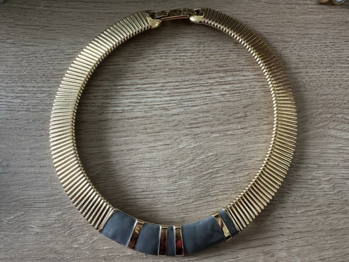 Vintage rare monet ribbed gold - monet,