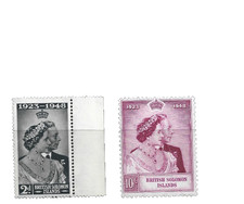 George 6th stamps 1948 - 6th, silver