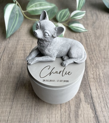 Personalised chihuahua dog urn - chihuahua,