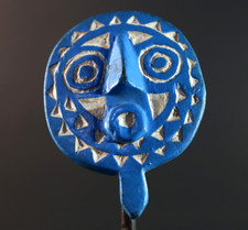 African mask Bwa tribe blue