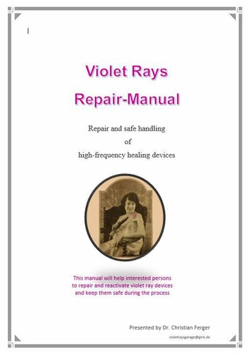 Violet ray repair - , manual