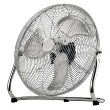 Homiu 9" Air Circulator Chrome Metal High-Velocity Adjustable Floor Fan FE-23A
