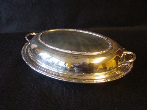 Vintage silver plated lidded - plated,