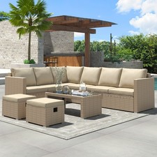 7 Seater Casual Rattan Garden