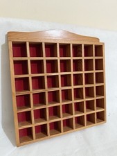 Thimble Display Case Wooden