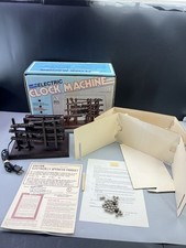 Vintage 1980s Time Machine Kinetic Clock Rolling Balls