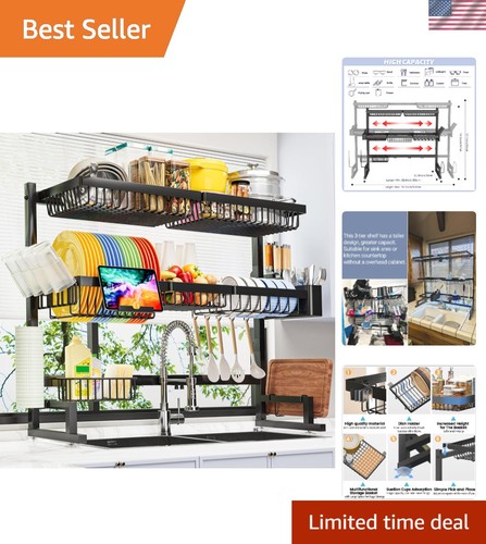 Versatile tier dish drying - 3-tier,