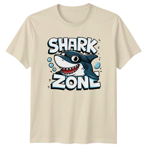 Funny shark shirt cartoon - shark, t-shirt