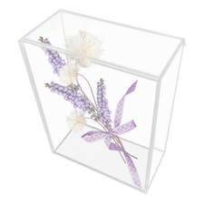 Acrylic Shadow Box DIY Memory Large Dried Flowers Display Box Memorial Display