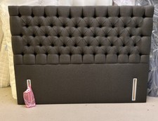 Somnus Bedford Deep Headboard, super King, Aalborg Coal (HB202SK) RRP £1299