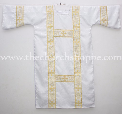Dalmatic white vestment with - vestment,