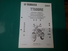 Yamaha TT600RE Dealers Assembly Manual