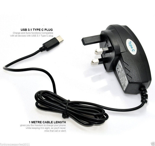 Black quality pin type c - black, uk