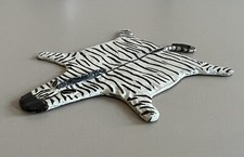 Franz Bergman Vienna Bronze Cold Painted Zebra Skin Rug