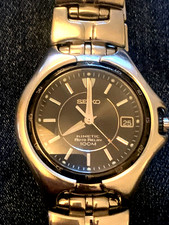 Seiko Kinetic 5J22-0AE0  Watch Men's . NEW CAPACITOR RECHARGABLE BATTERY FITTED