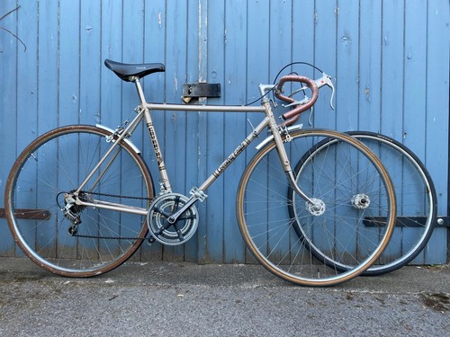 Vintage steel road bicycle - vintage,