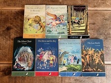 C S Lewis NARNIA full matching set of 7 books 1960-70's vintage paperbacks