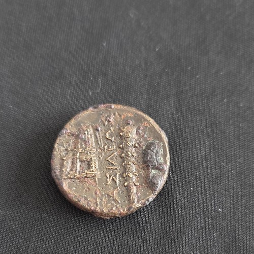 Ancient greek bronze drachma - ancient,