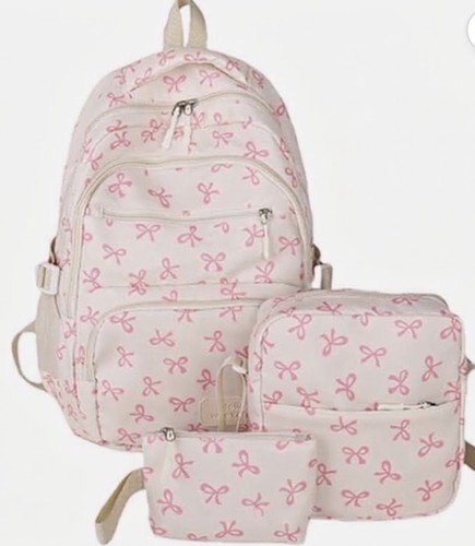 Piece artistic bow backpack - bow,
