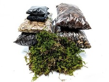 DIY Large Terrarium Starter Kit • Soil, Sphagnum Moss, Charcoal, Pebbles...