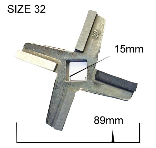 Meat mincer machine knife size - mincer,
