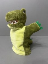 Nature Planet Puppet Soft Plush Green Crocodile Hand Glove Toy 8”