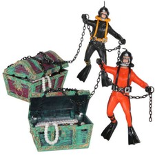 Treasure hunter diver decor - treasure,