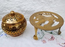 Vintage indian brass lion - brass,