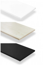 New Mdf shelving Shelf Display Storage Home Décor Shelving maple, white & Black