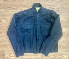 Draggin Jean Jacket Mens Extra Small XS Black zip Up Kevlar 36”