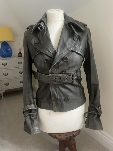 Allsaints leather jacket mini - allsaints,