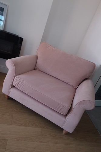 Cuddle chair pink blush - chair, next