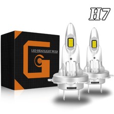 2x H7 LED Headlight Bulbs 6000K 200W For Mercedes SLK R170 R171 R172 C207 A209