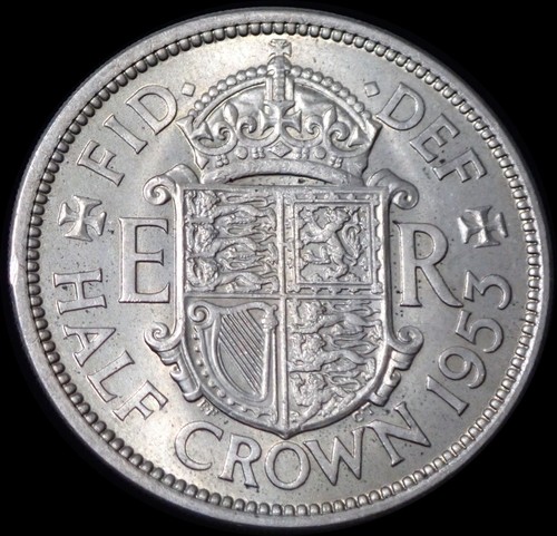 Half crown 1953 elizabeth - uk,
