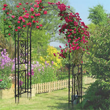 XL Garden Arch Heavy Duty Metal Trellis Climbing Plants Vine Rack Wedding Stand