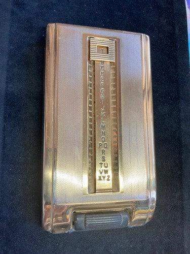 Art deco brass cased stratton - deco,