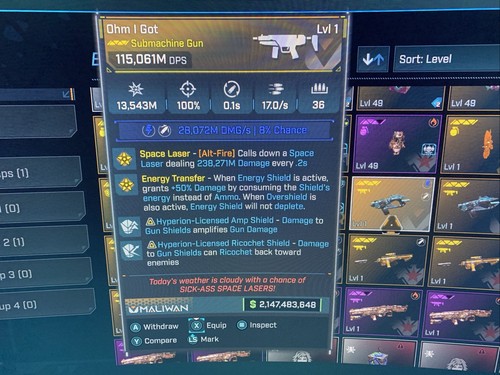 Borderlands modded level 1 - 4,