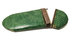 Antique Georgian shagreen silver mounted spectacle or instrument case for repair