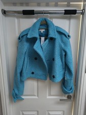 Topshop Cropped Boucle Trench