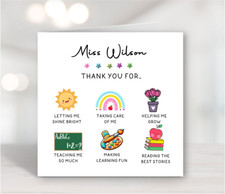 Personalised Thank You Card