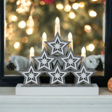 Wooden christmas candle arch - wooden,
