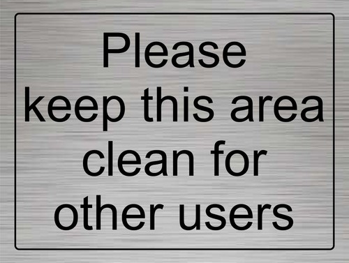 Please keep this - , clean