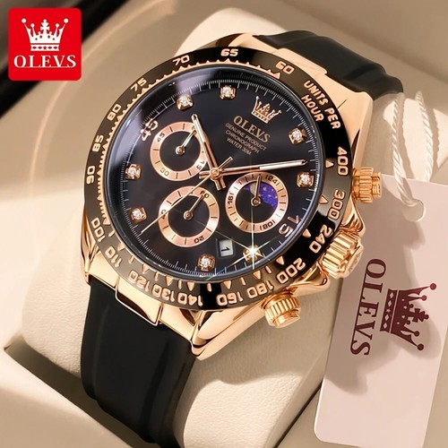 Olevs mens chronograph luxury - olevs,