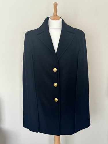 Zara black wool blend cape - blend,