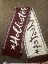 Hollister scarf maroon - scarf, color