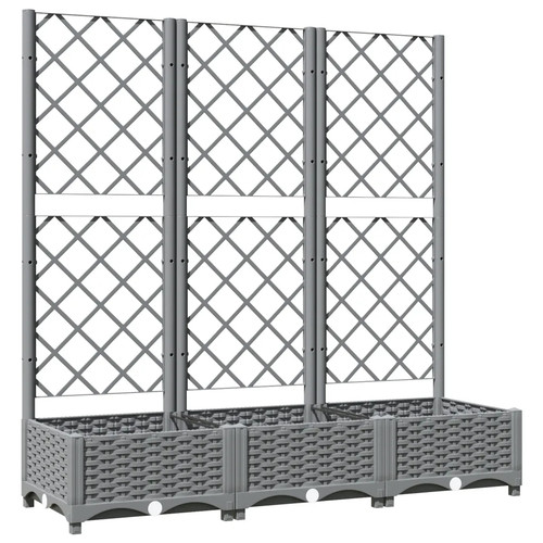 Garden planter with trellis - with, pp