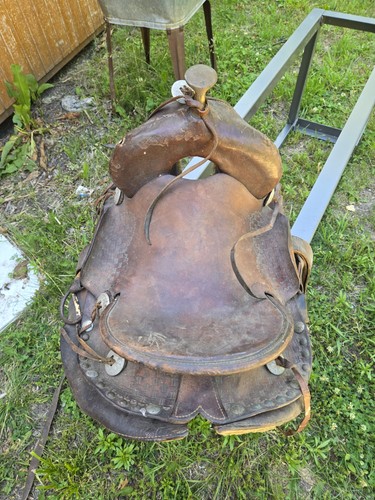 Antique high back western - high-back,
